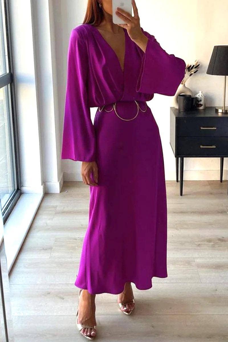 LORIANE - Wholesale Dress - Women's - 6304 Plain long dress10