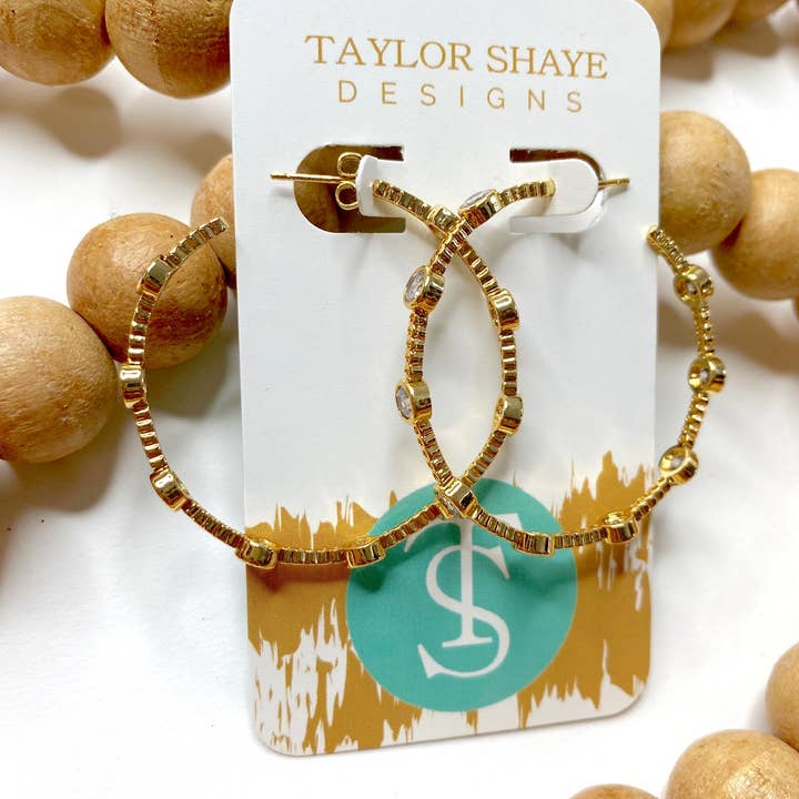 Taylor Shaye Designs - Wholesale Dangle Earrings - Meghan Hoops2