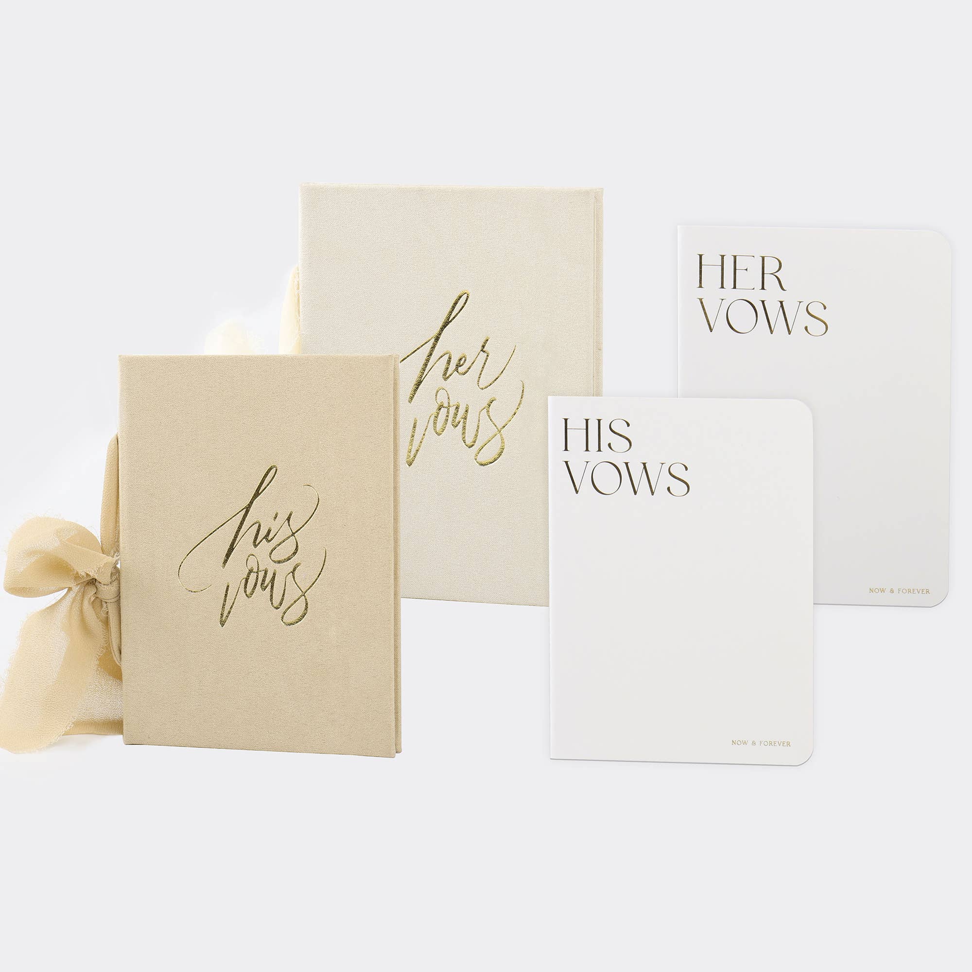 Everbae - Wholesale Journal/Diary - Velvet Hardcover Wedding Vow Books with Silk Ribbon9