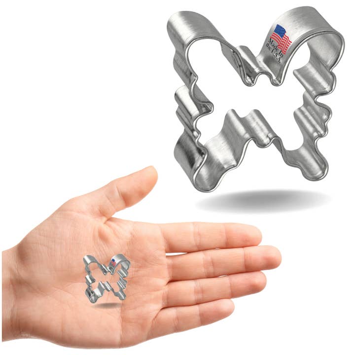 Miniature Butterfly Cookie Cutter 1.75 in M137 for wholesale by CookieCutter.com