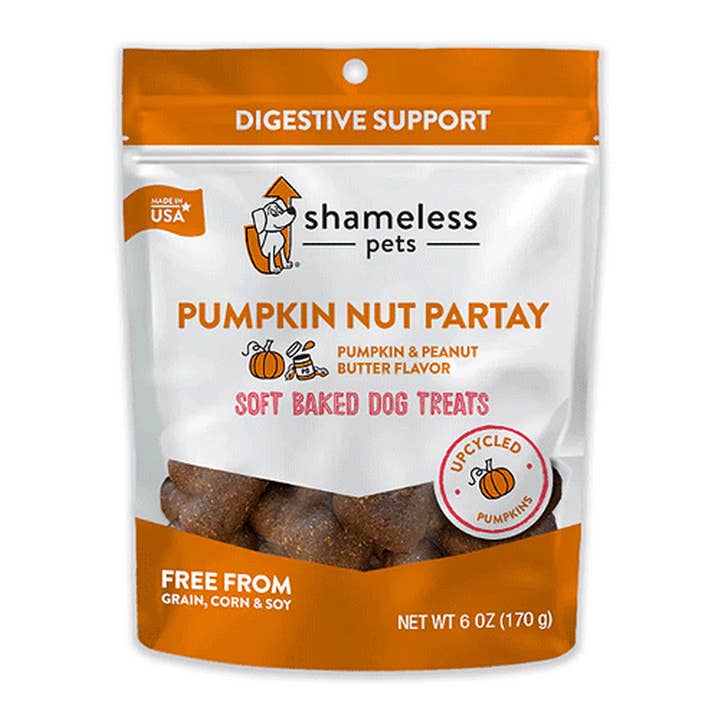 Friandises molles pour chiens Shameless Pets à la citrouille et aux noix par tay, 6 oz pour la vente par King Wholesale Pet Goods