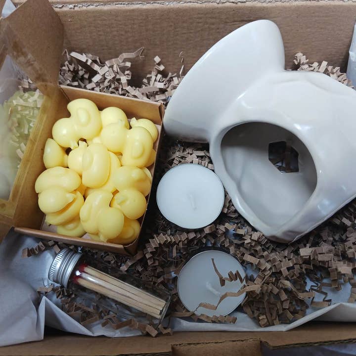 2,5 oz. Coffret cadeau « Duckies » à base de cire de soja pour la vente par Casa de Iris Crafts