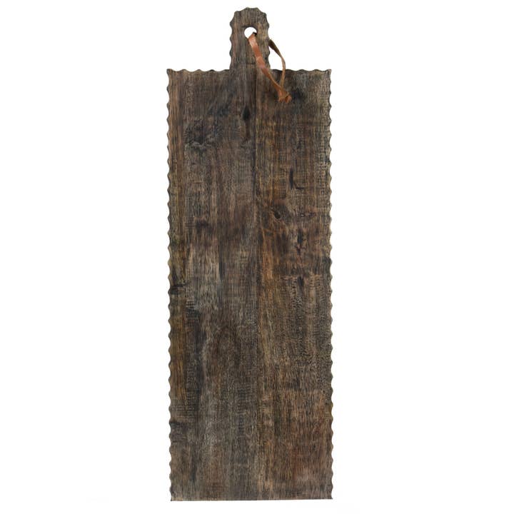 Foreside Home & Garden - Wholesale Cutting Board - Oversized Hand Carved Black Wood Serving Cutting Board