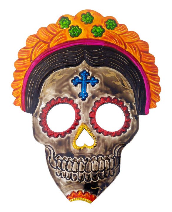 Espelho de Catrina do Dia dos Mortos de Lata por atacado de Sedona Spirit