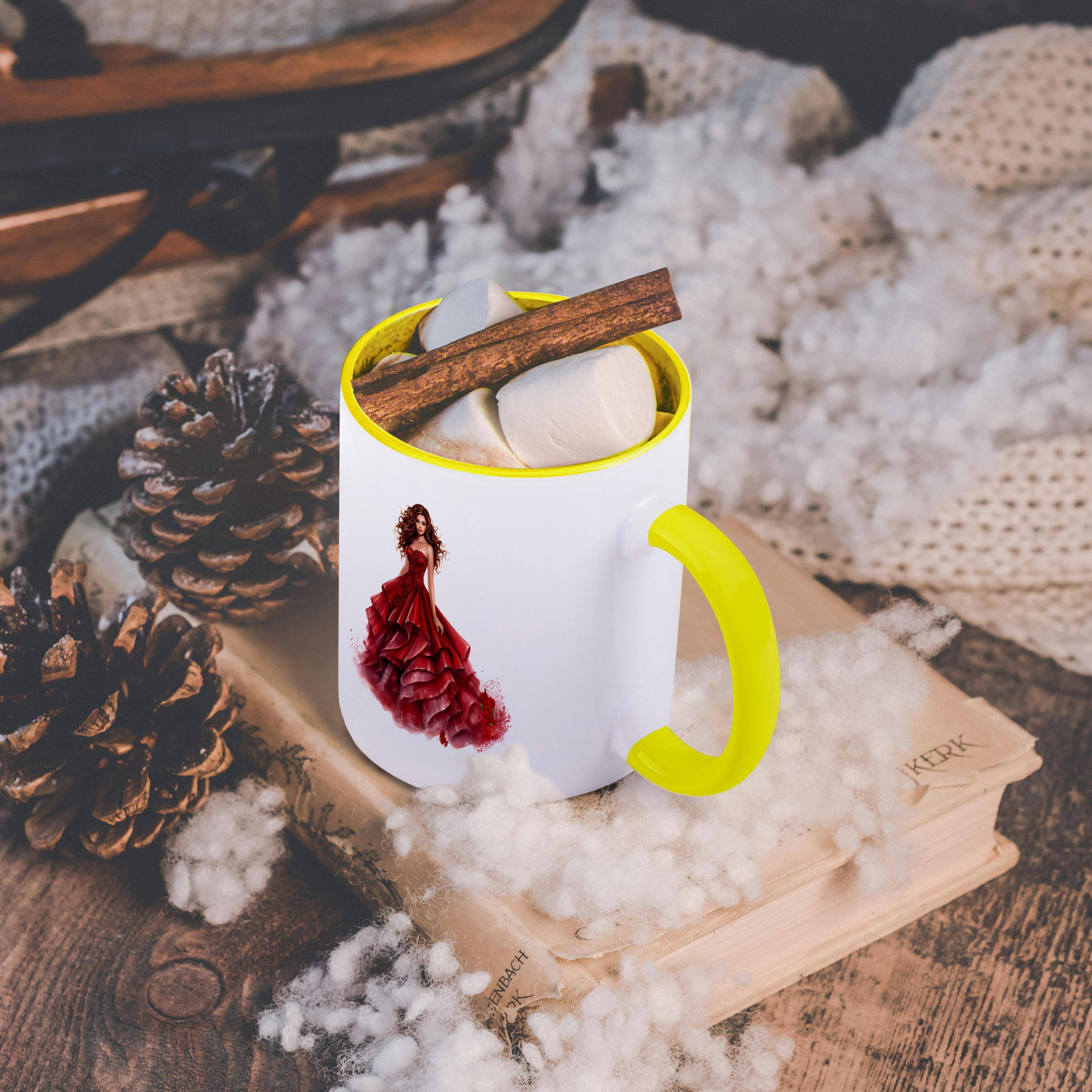 3dRose - Wholesale Coffee Mug - 3dRose, Gorgeous Quinceanera Girl Illustration, Mug5