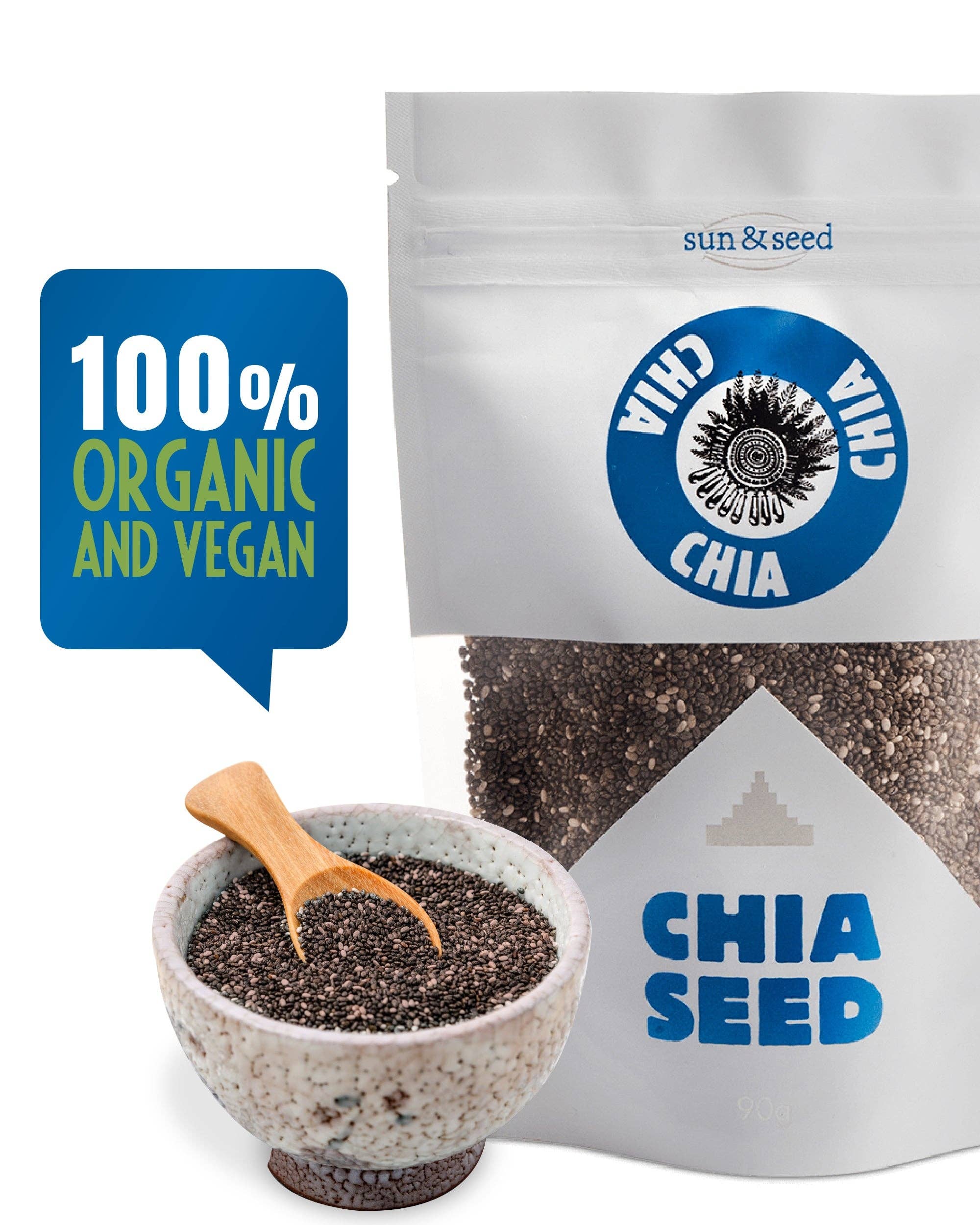 Sun & Seed – wholesale Plant seeds – Organic Chia Seeds 500g2