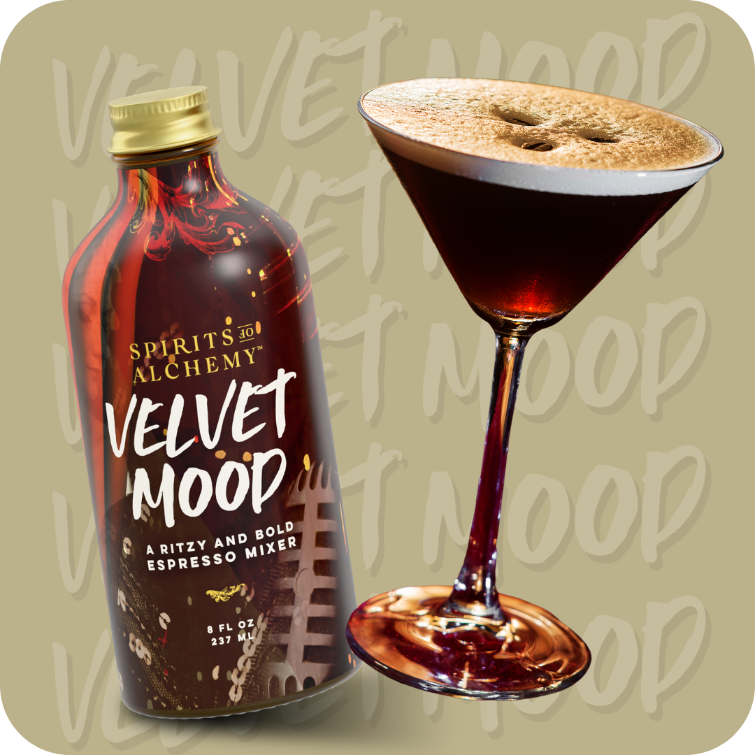Spirits of Alchemy - Wholesale Cocktail Mix/Syrup - Velvet Mood Cocktail Mixer | Espresso Martini | Mocktail Mix12