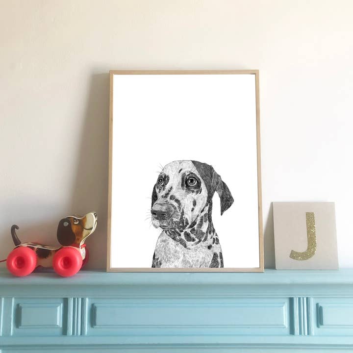 Dalmatian Dog Print for wholesale by Ros Shiers