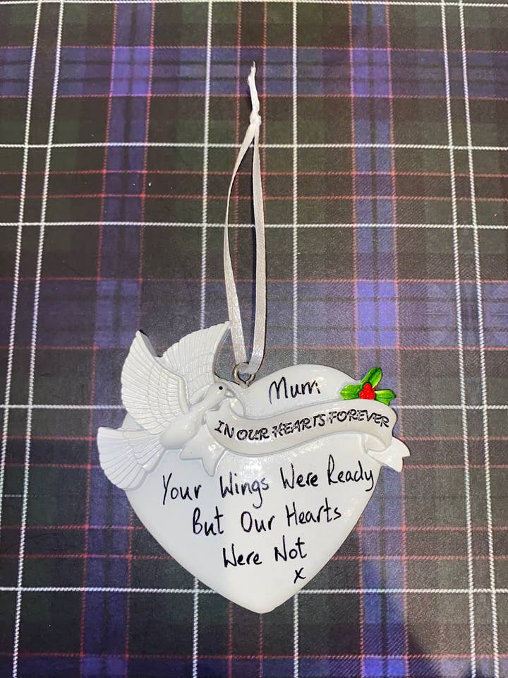 Personalised Tree Decoration - In Our Hearts Forever for wholesale by Dekassa