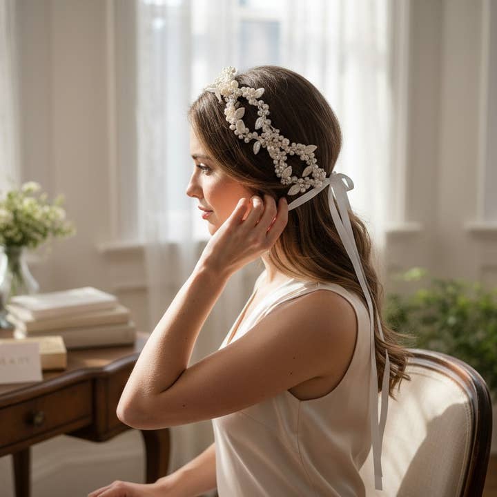 UXE VINDIMA VINTAGE - PRATA HP238 por atacado de Athena Bridal Jewellery