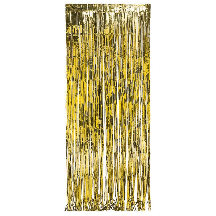 Bulk Party Decor - Wholesale Decal - Party Decorations - Gold Foil Door Curtain, 1/Pkg
