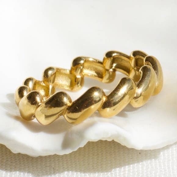 Ayden - Abstract Dainty Stacking Ring for wholesale by MeloMelo