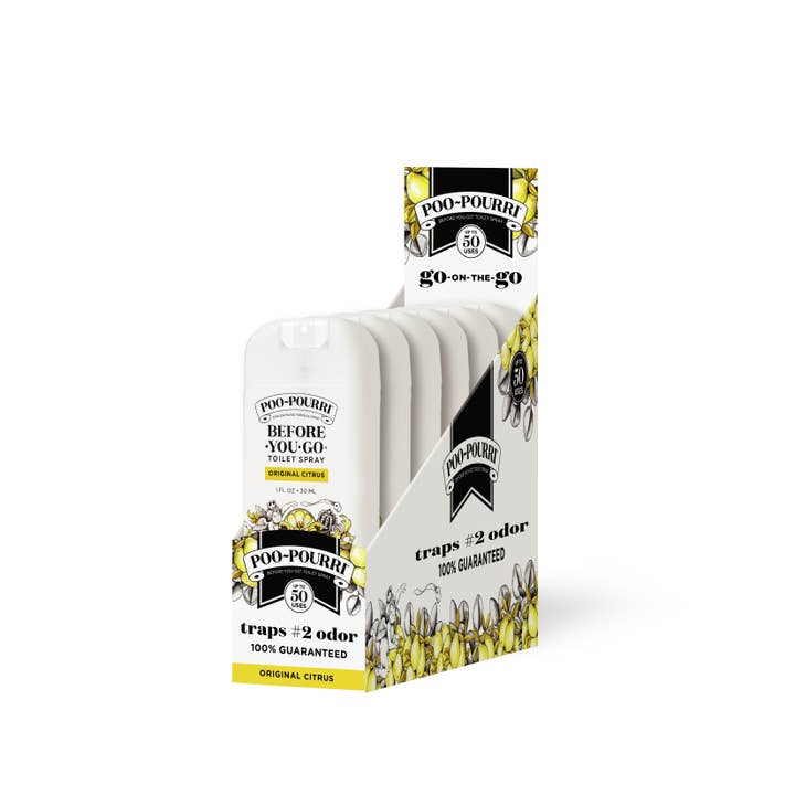 ~Pourri - Wholesale Toilet Spray - Poo~Pourri 1oz Pocket Sprayer 32ct 4 Tray - Original Citrus