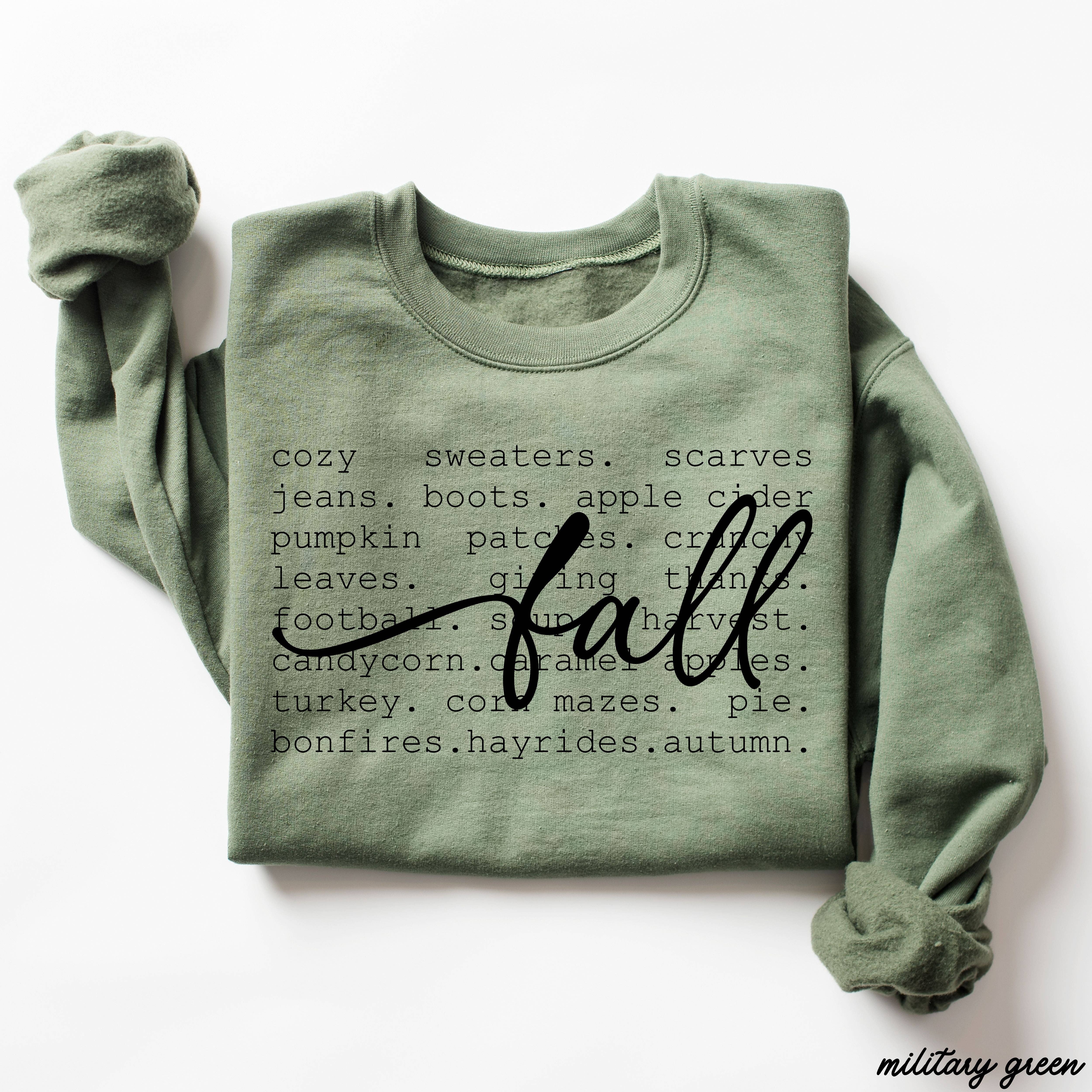 Chloe Vs Tank - Vente Sweat-shirt à imprimés – femme - Sweatshirt Fall Words *5 couleurs (S-3X)2