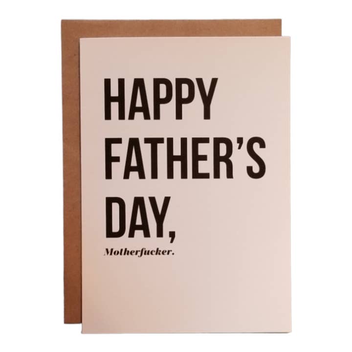 Thanks You're Welcome - Wholesale Father's Day Card - Happy Father's Day, Motherfucker