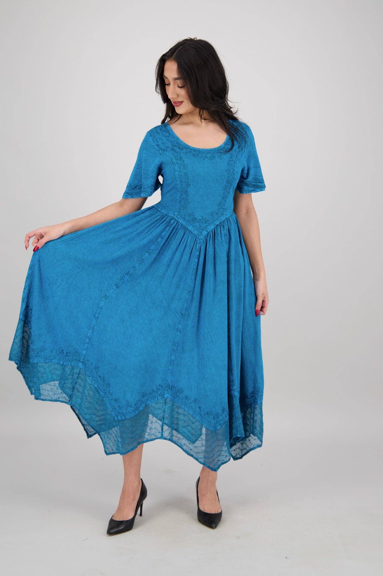 Advance Apparels - Wholesale Dress - Women's - Renaissance Flutter Sleeve Dress ADL-253278