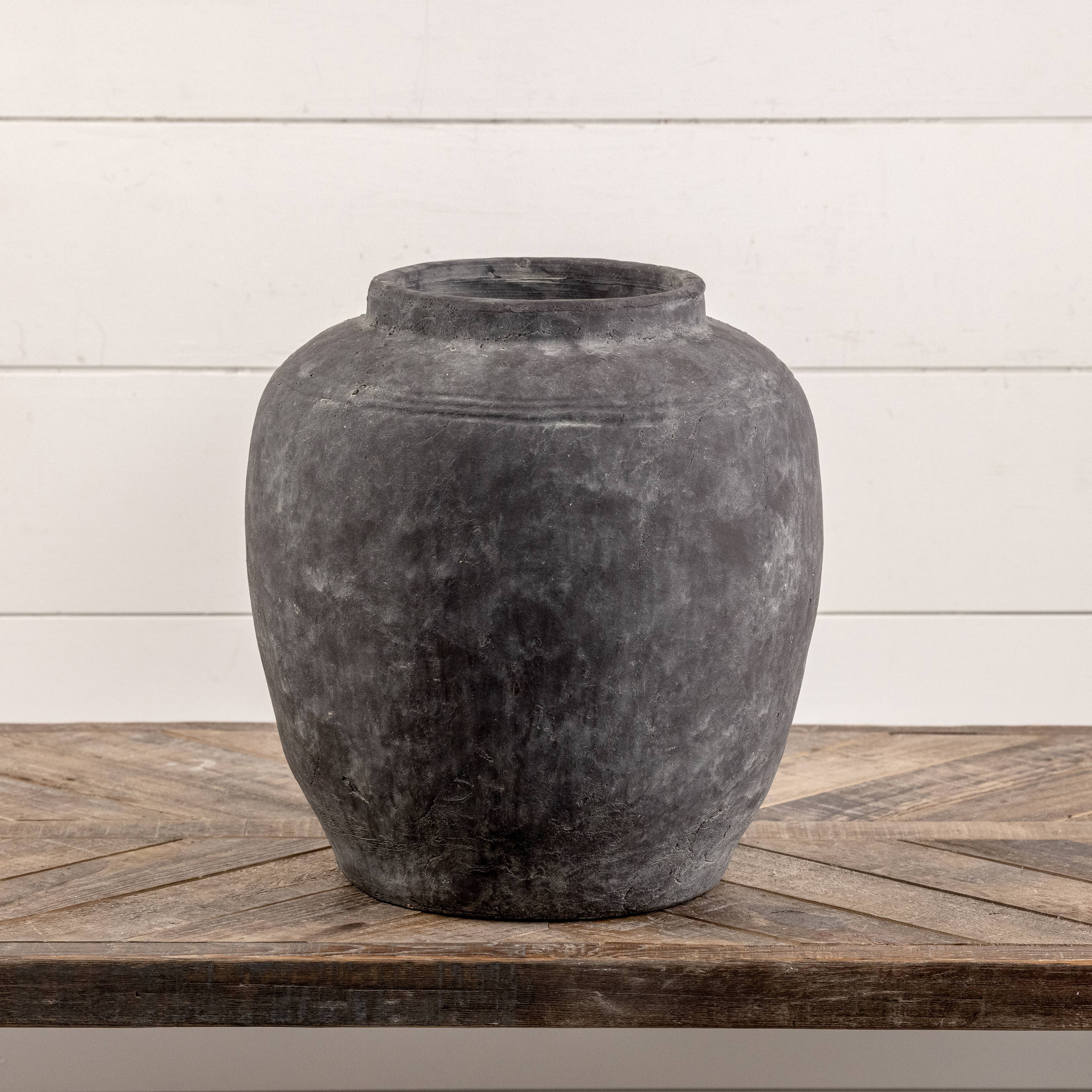 Ragon House - Wholesale Vase - 14" CHARCOAL TERRACOTTA VASE3