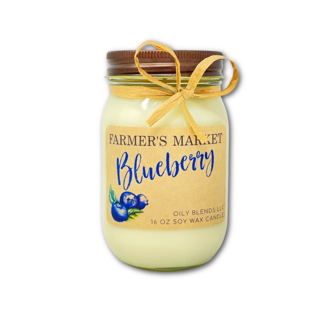 Oily Blends - Wholesale Jar/Filled Candle - Jumbo Farmer's Market Candles - 100 Hour Burn Time5