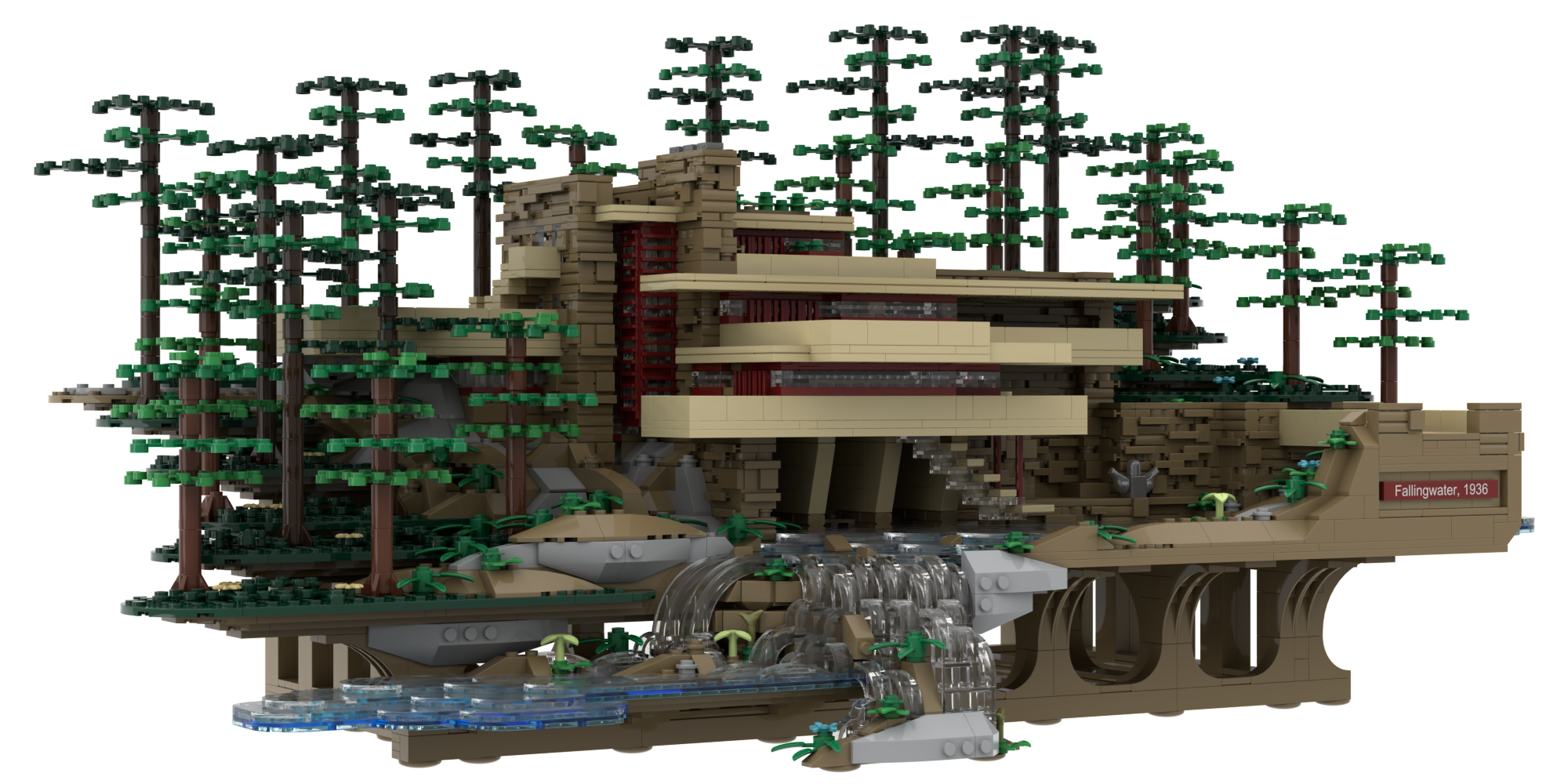 The Atom Brick - Wholesale Building Set - Kids - The Atom Brick Fallingwater® Building Set5