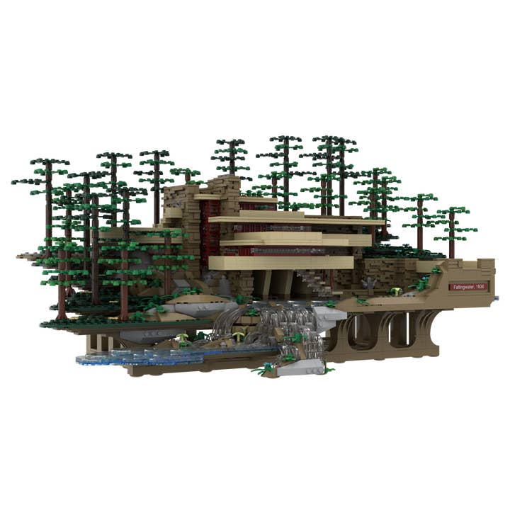 The Atom Brick - Wholesale Building set – Child - The Atom Brick Fallingwater® Building Set5