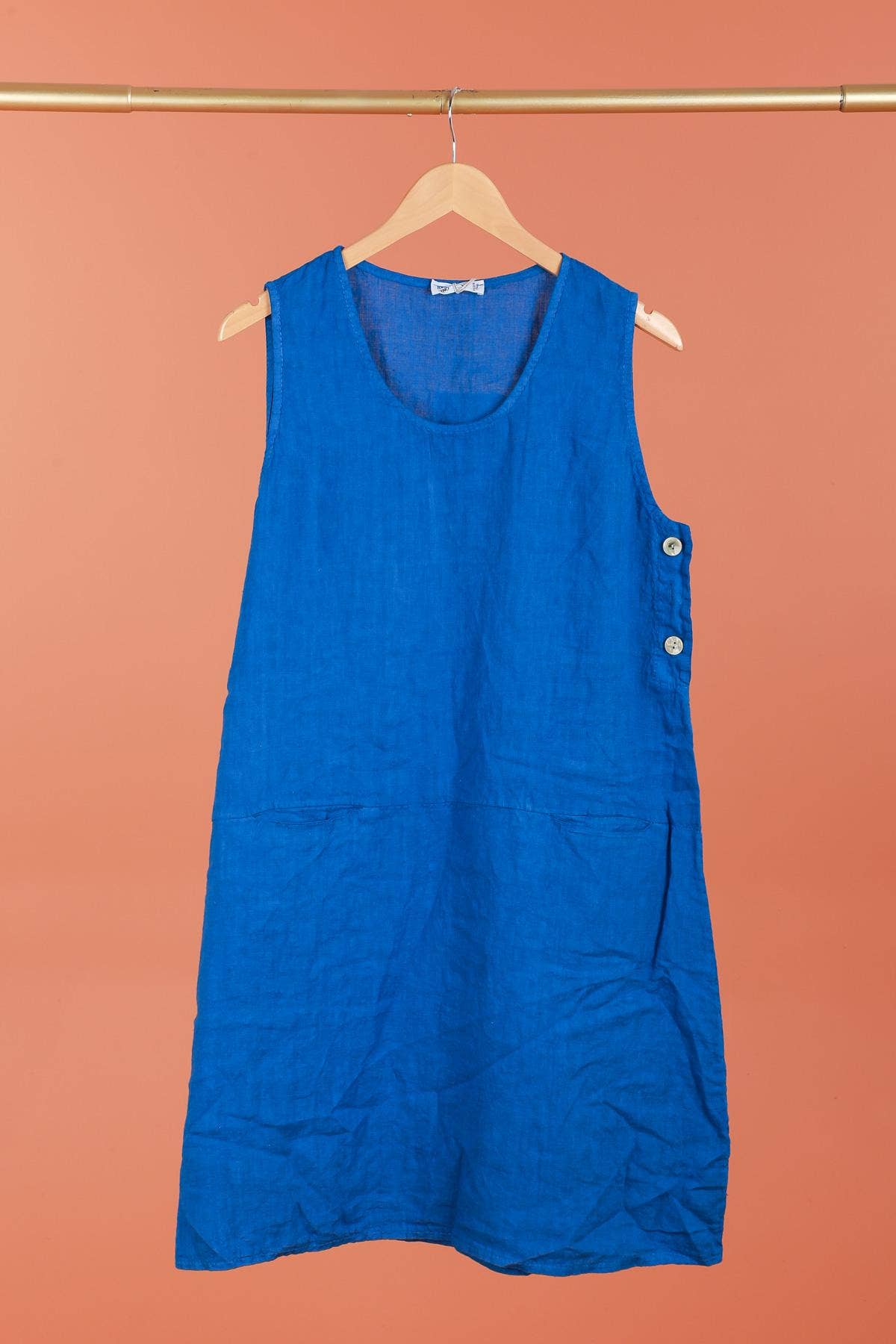 la maison des fibres naturelles – Großhandel Kleid – Damen – Ärmelloses Kleid aus 100 % Leinen, Modell 6255196