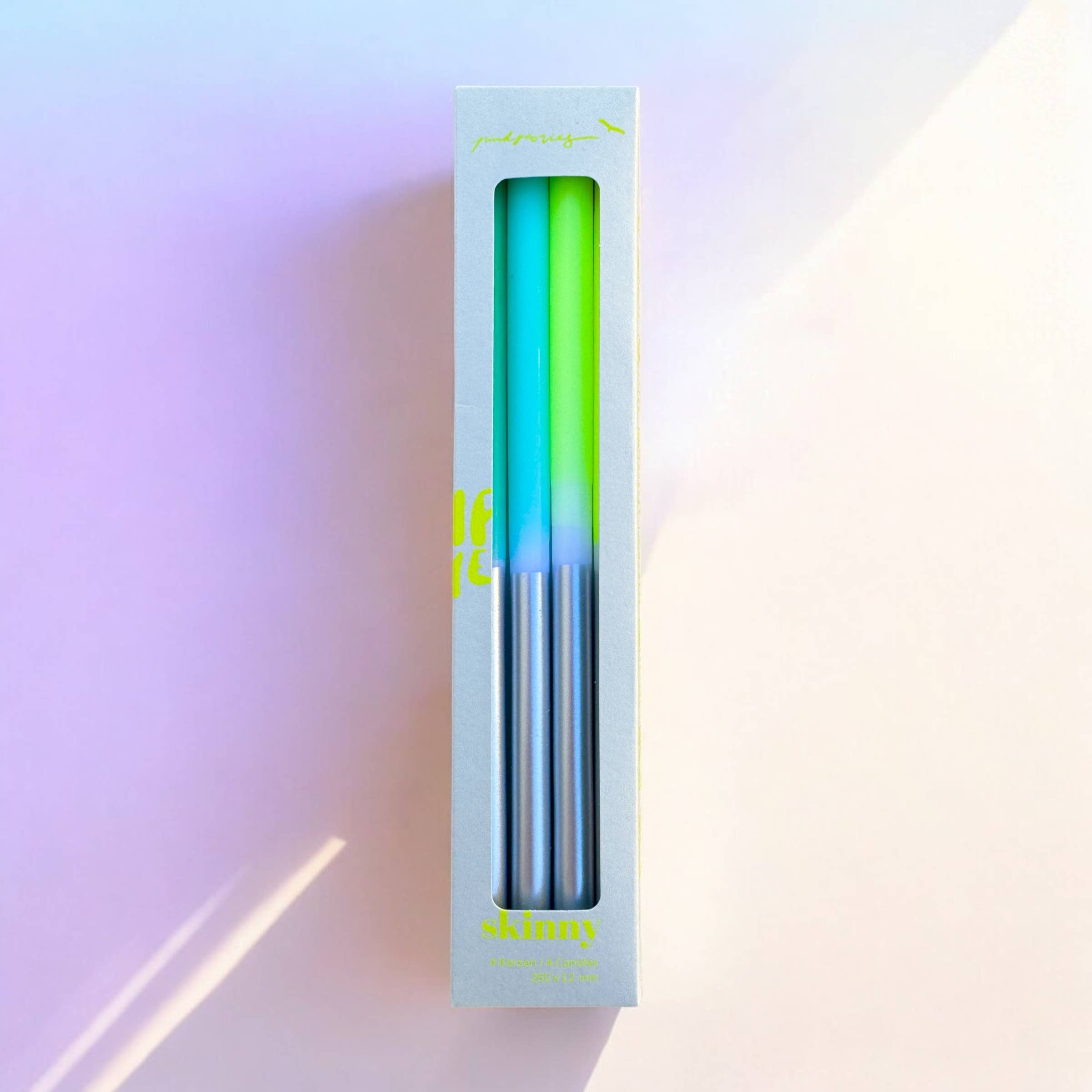 Pink Stories – wholesale Avsmalnande ljus – Dip Dye smala stearinljus – You are the peanut butter to my jelly0