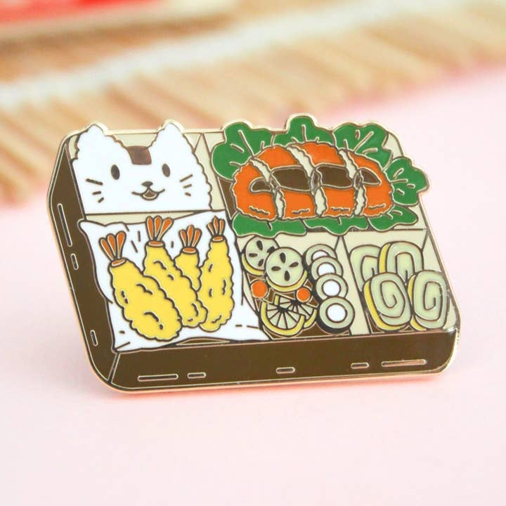 Bento Box Enamel Pin for wholesale by Occasionalish