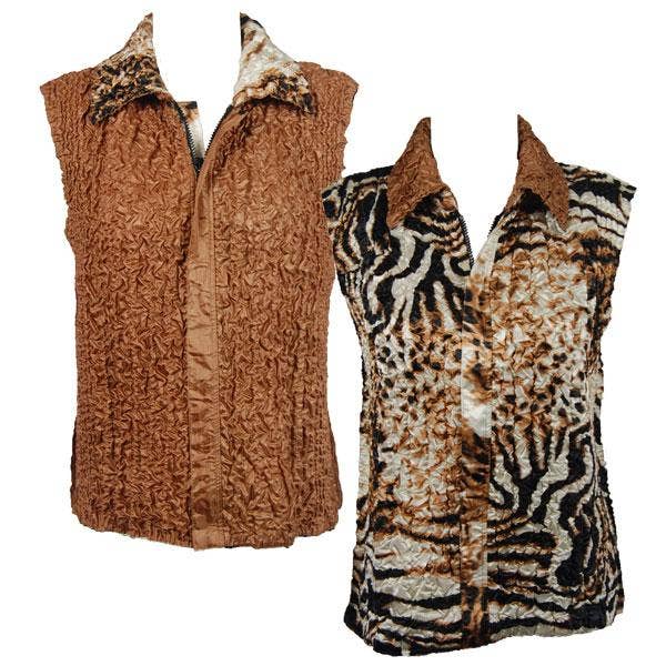 The Magic Scarf Company - Wholesale Outerwear Vest - Women's - 4537 - Quilted Reversible Vests41