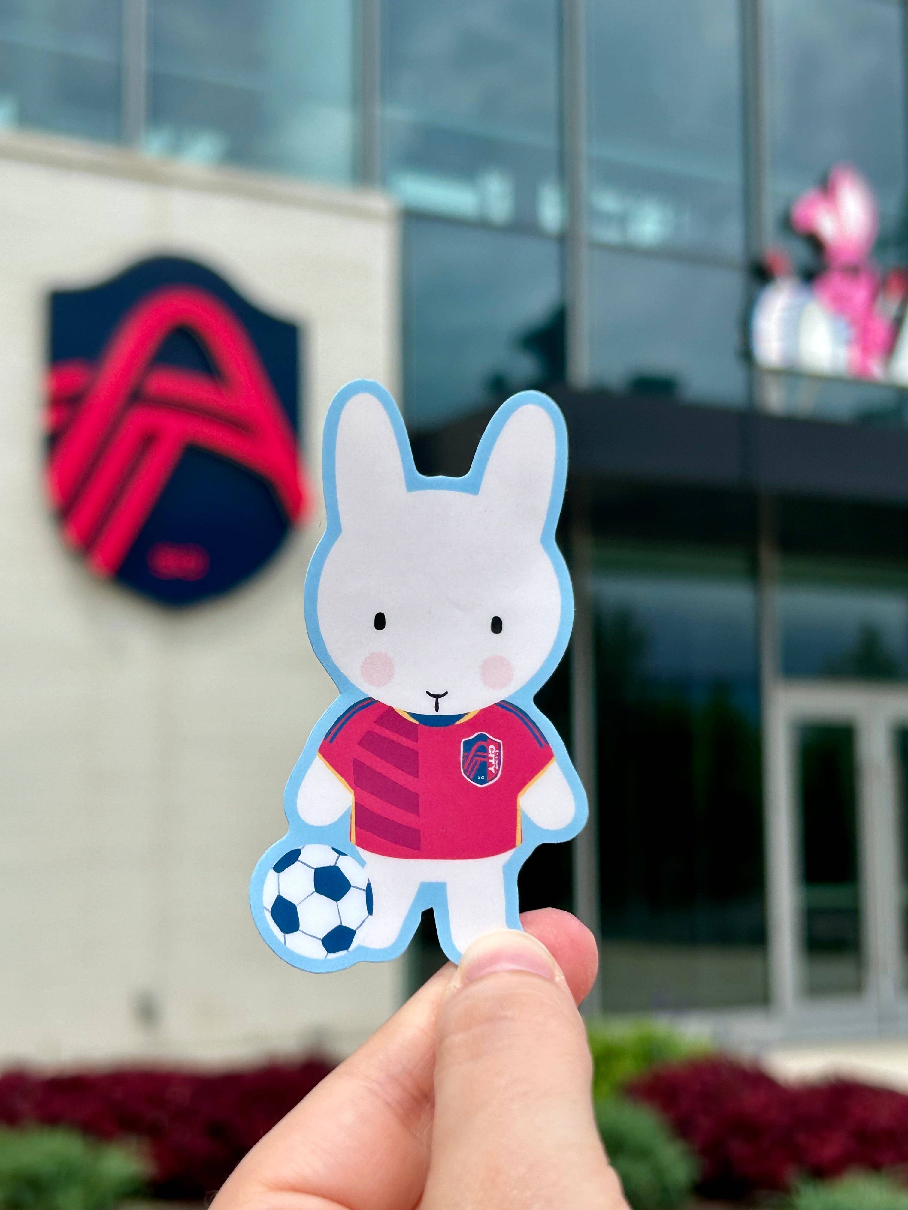 Clem & Co. - Wholesale Sticker - Saint Louis City Soccer Clem the Bun Sticker