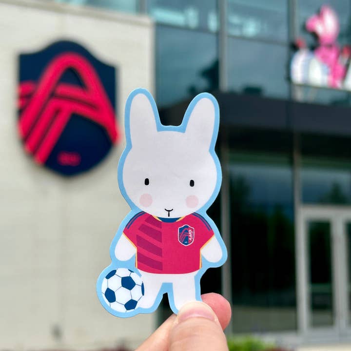 Clem & Co. - Wholesale Sticker - Saint Louis City Soccer Clem the Bun Sticker
