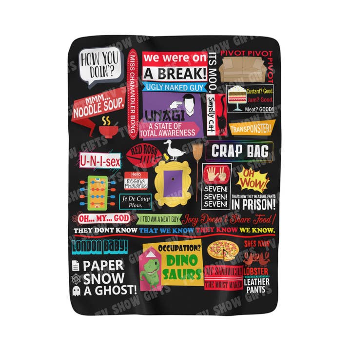 Couverture pour amis | Cadeau pour émissions télévisées pour amis pour la vente par TV Show Gifts