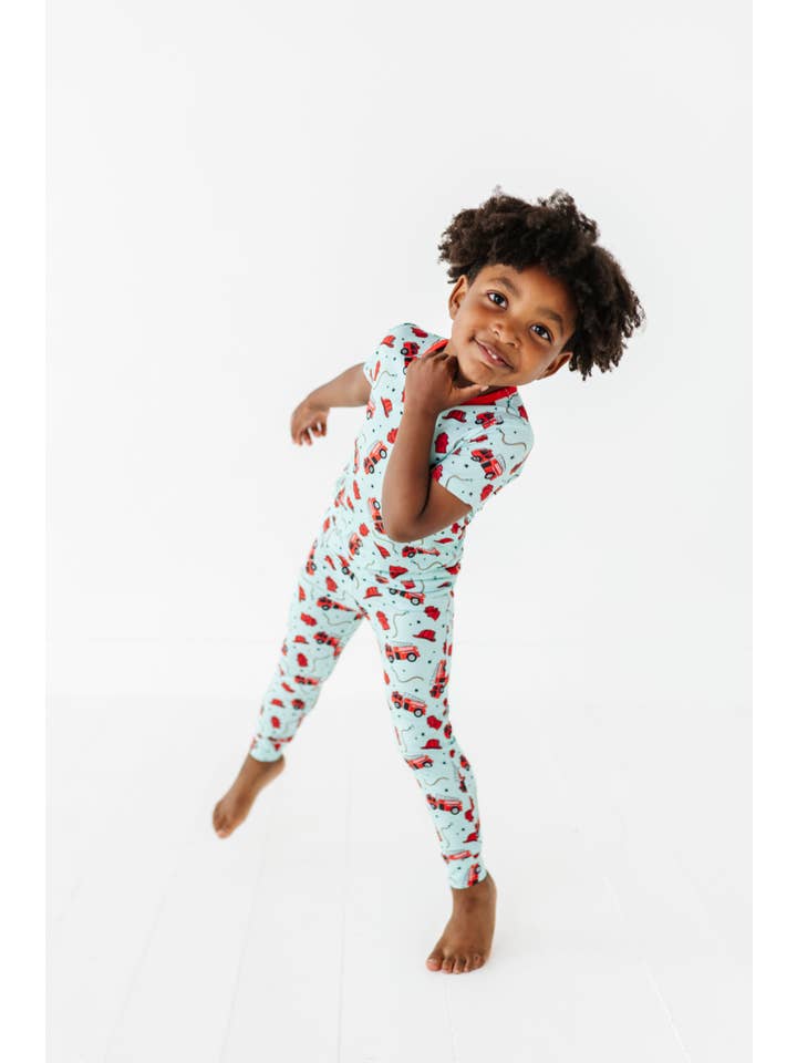 Little Pajama Co. - Wholesale Sleepwear Set - Kids - Fire Truck Two-Piece Long Set1