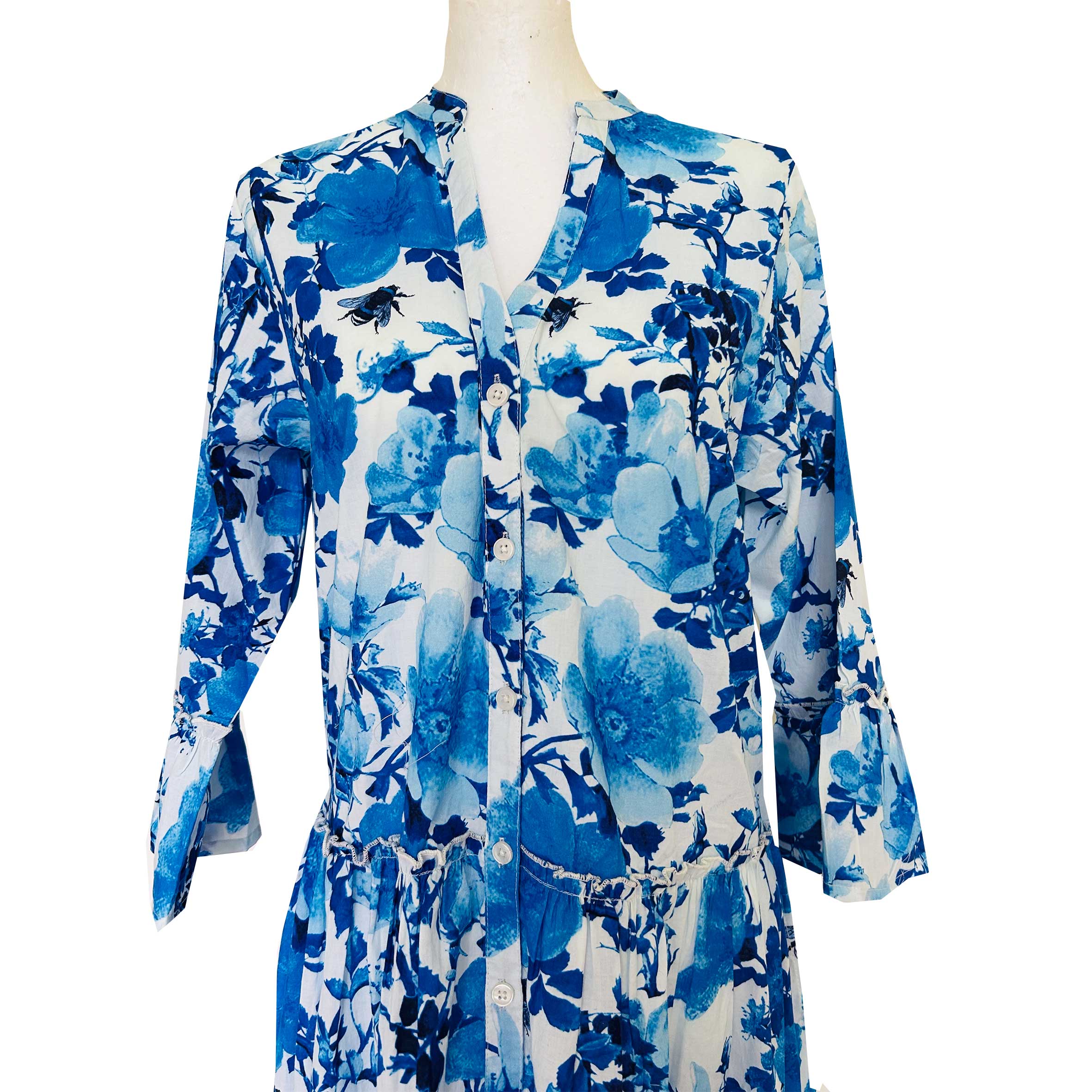 Rosehip Design – wholesale Dress – Women's – Gabriella Dress - Blue Rose6