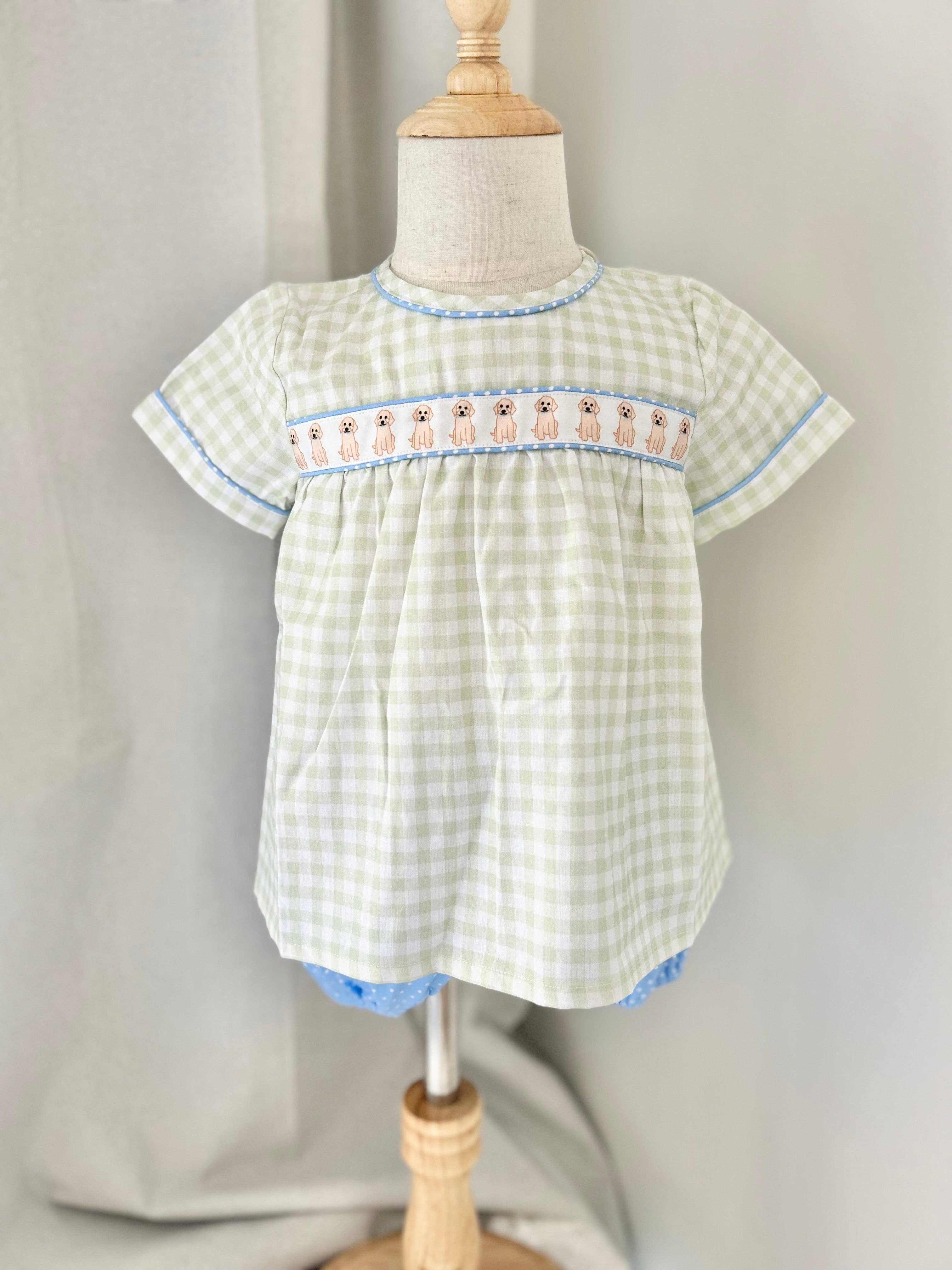 The Seaside Proper Children’s Company - Wholesale Clothing Set - Baby - Proper Pups Boys Bloomer Set - Woven0