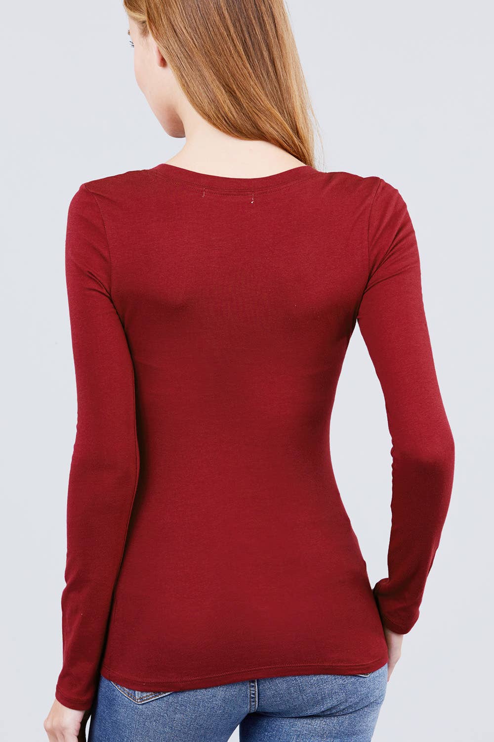 Active Basic | Active USA - Wholesale Knit Top - Women's - Long Sleeve Scoop Neck Top38
