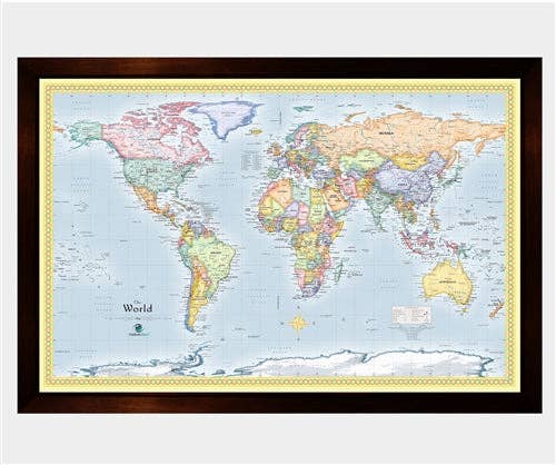 Winding Hills Designs - Wholesale Map - Magnetic Travel Map of the World - Ocean Blue4