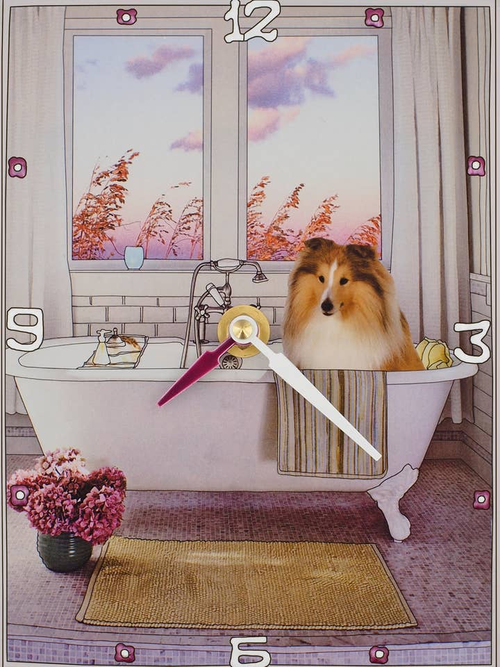 Reloj Sheltie Collage para venta al por mayor de Lea Alboher