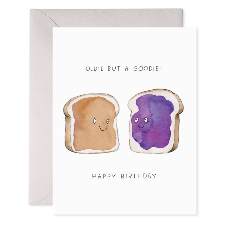 PB&J Birthday Greeting Card for wholesale by E. Frances Paper