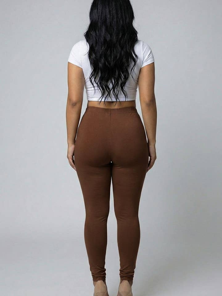 CAPELLA APPAREL - Wholesale Athletic/Lounge Leggings - Women's - Plus Basic Solid Leggings8