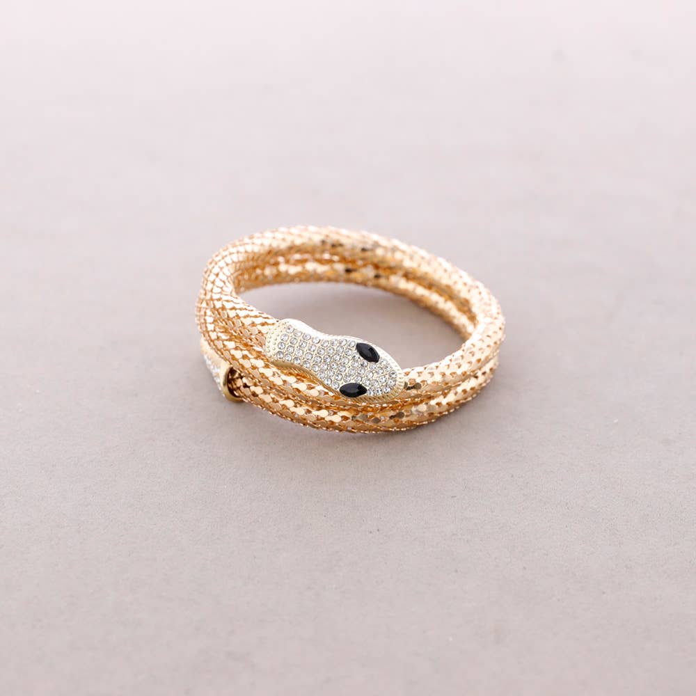 Sonata - Wholesale Snap Jewelry - Metal Snake Chain Bracelet0