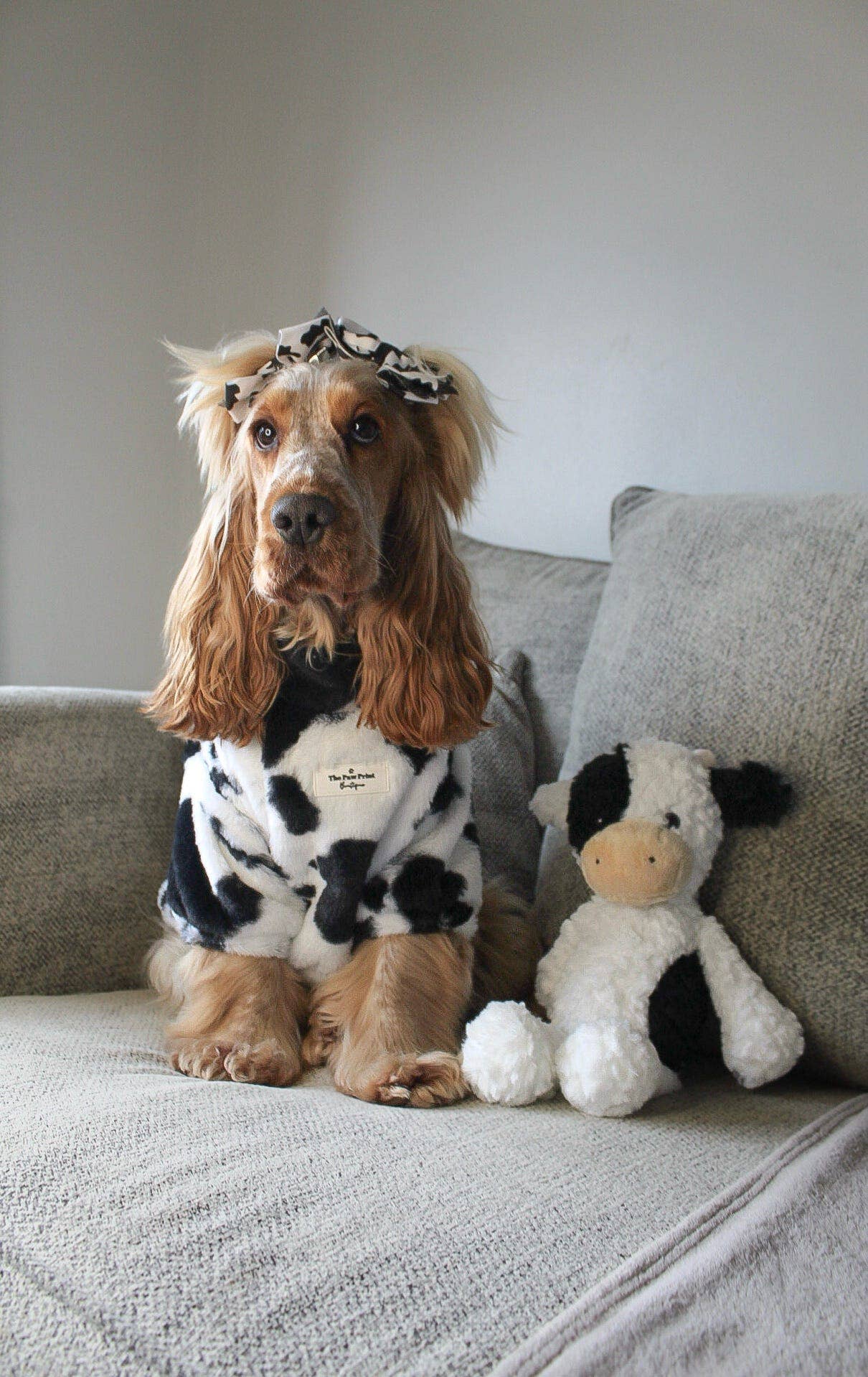 The Paw Print Boutique - Wholesale Pet Coat - Dog - The Cow Print Fluffy & Fabulous Fleece16