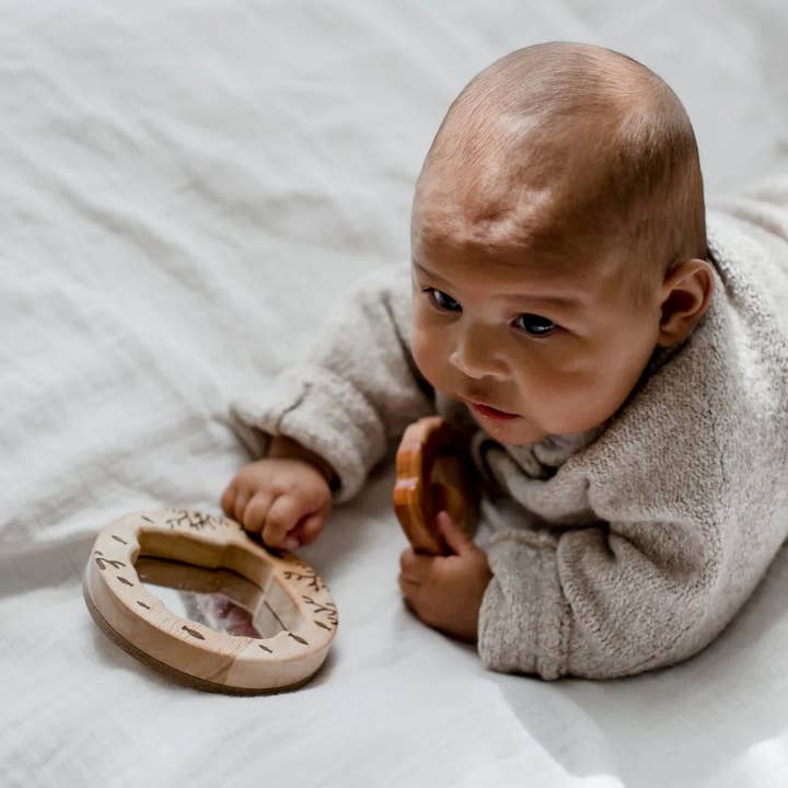 Shell Rattle & Mirror Set for wholesale by QToysUSA