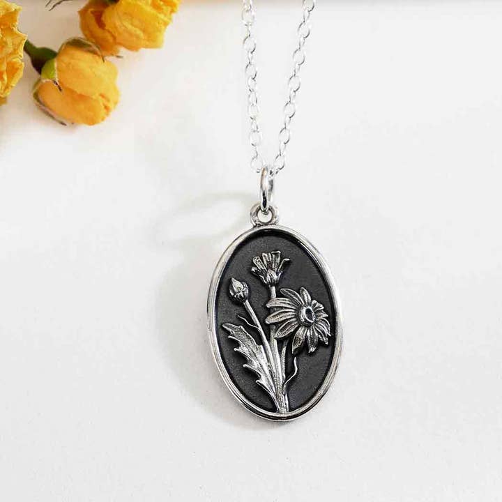 Nina Designs - Wholesale Pendant/Charm Necklace - Sterling Silver Birthflower Necklaces