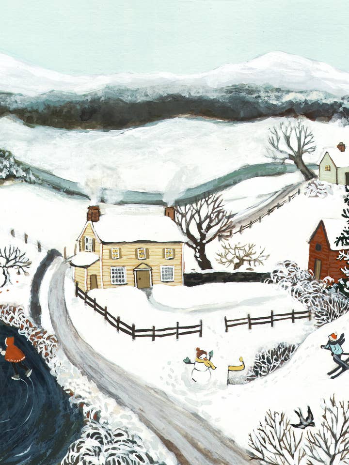 House on the Old Lane Art Print for wholesale by Loré Pemberton