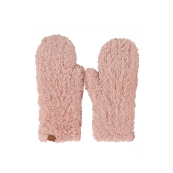 Hana - Wholesale Mittens - Women's - C.C Faux Fur Mittens3