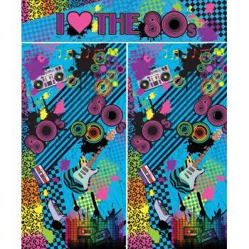 Party Expo, LLC - Wholesale Photography Backdrop - 80's Party Backdrop (3 pieces)