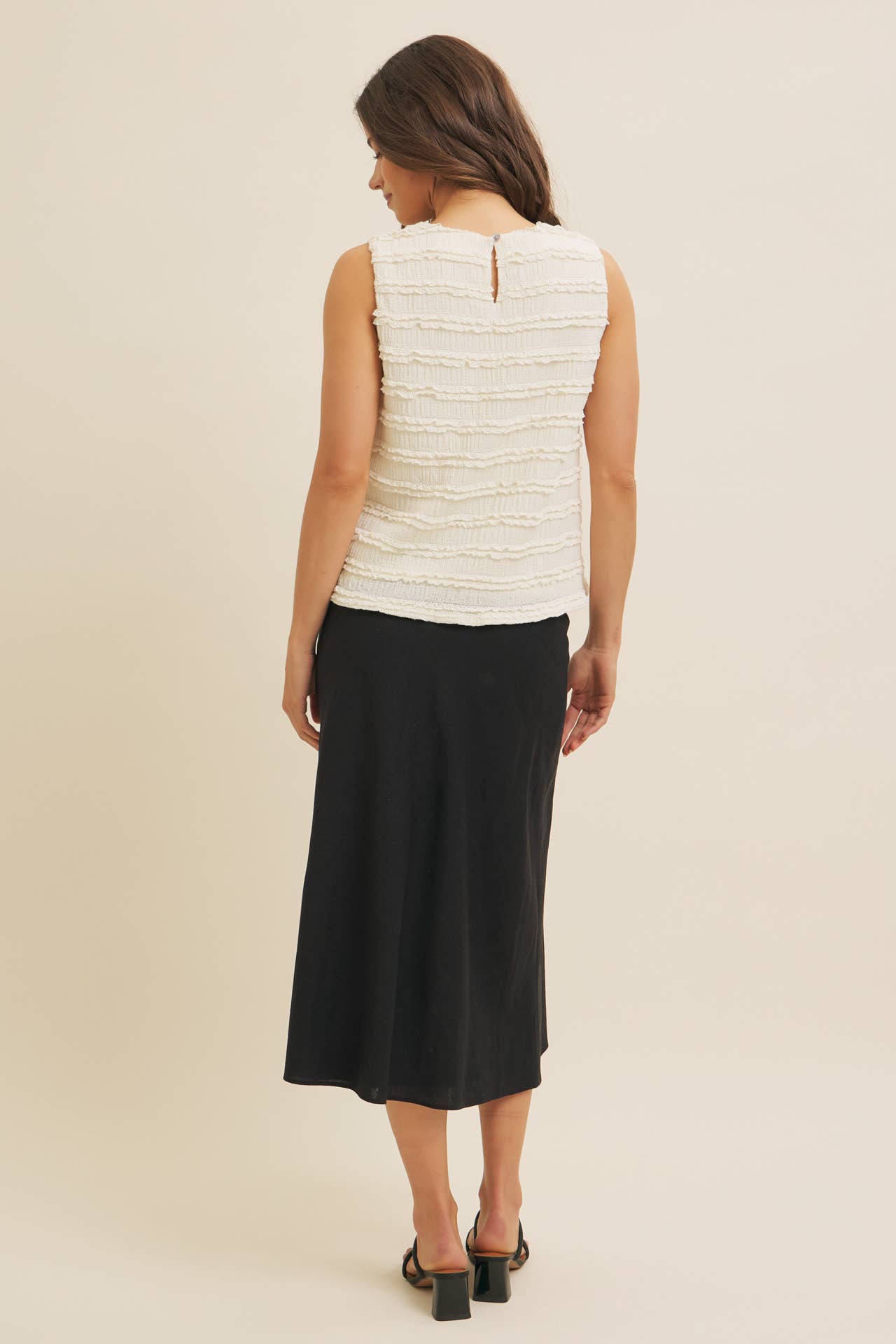 in february - Wholesale Skirt - Women's - VISCOSE LINEN BLEND BIAS CUT MAXI SKIRT WITH LINING29