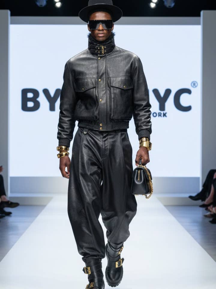 Herenjas VEGAN NOLITA NYFW Collectie BYMANYC ® New York voor wholesale door BYMANYC NEW YORK