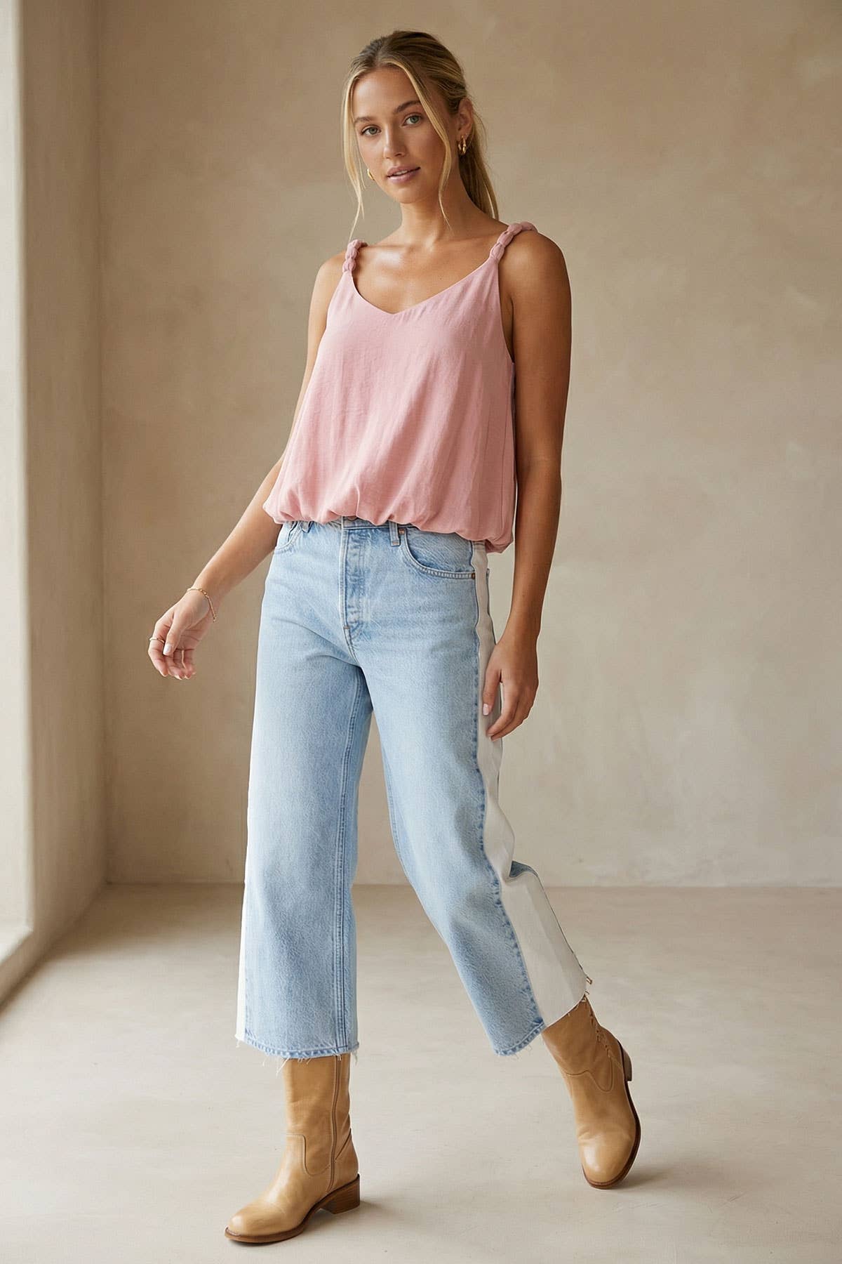 Naked Zebra - Wholesale Tank Top - Women's - Billowy Strap Accent Tank Top31