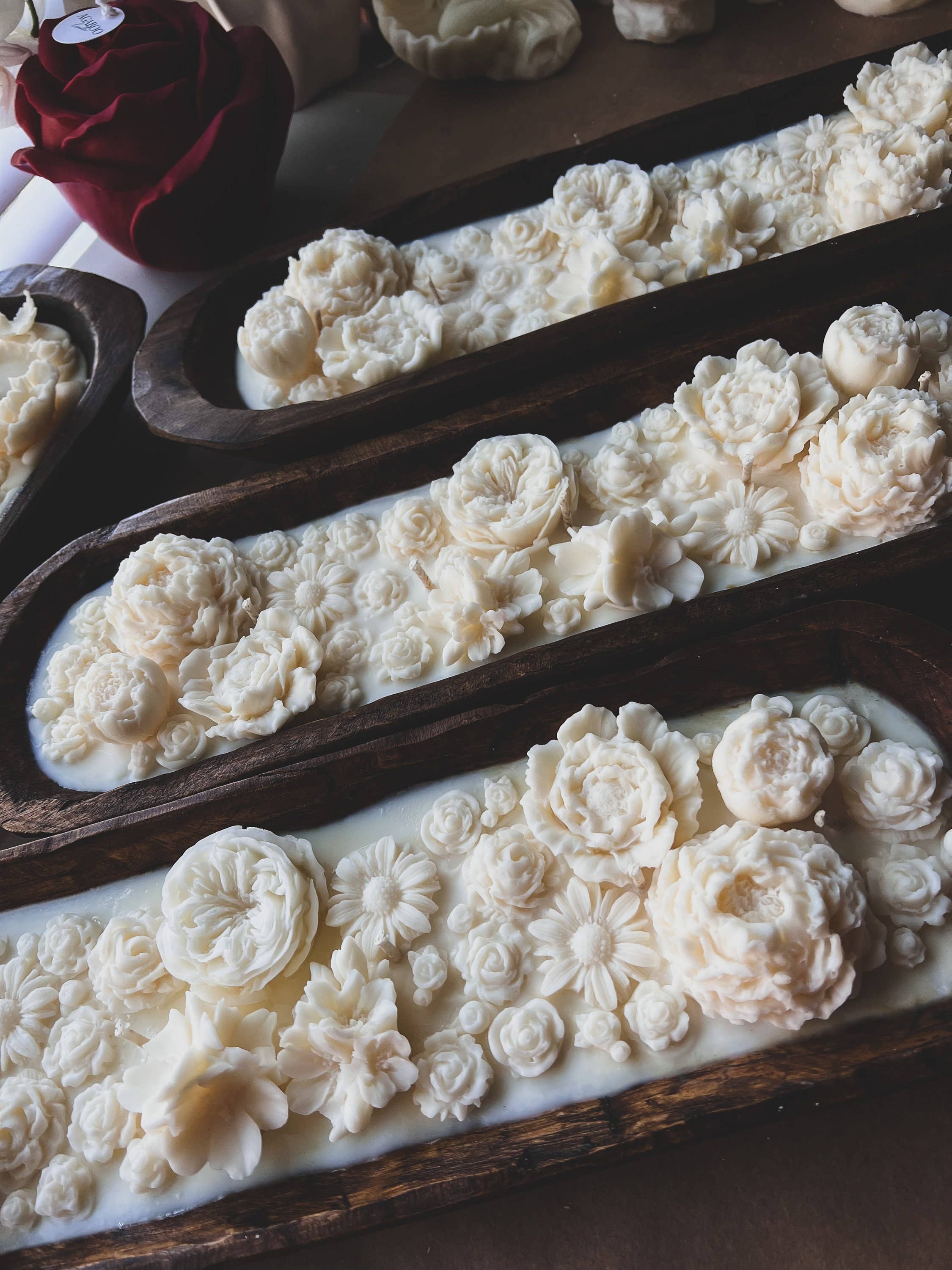 Agaboo Candle - Wholesale Novelty Candle - HUGE Flower Candle 28 oz -Dough Bowl Candle 19½" X 5½" X 2"11